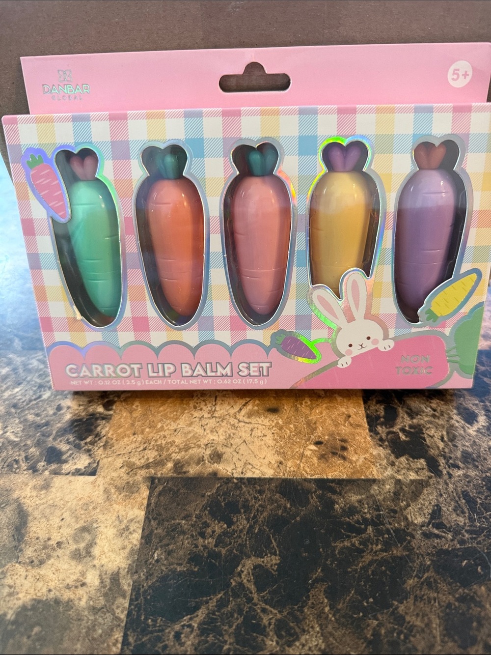 Carrot Lip Balm Set - Pastel Multi-Color by